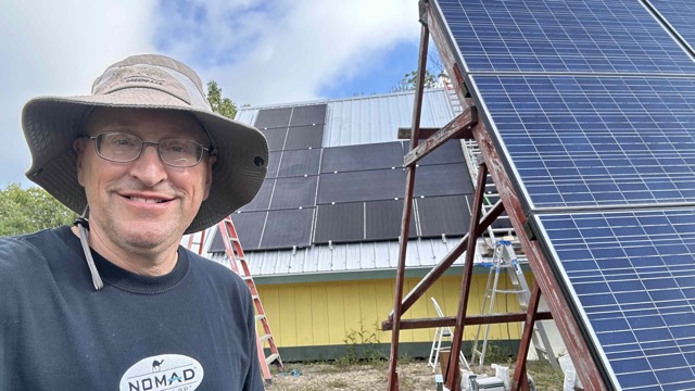 Off Grid Solar Farm Project in Waldoboro September, 2025