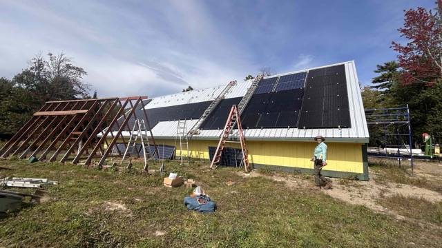 Off Grid Solar Farm Project in Waldoboro, September, 2025