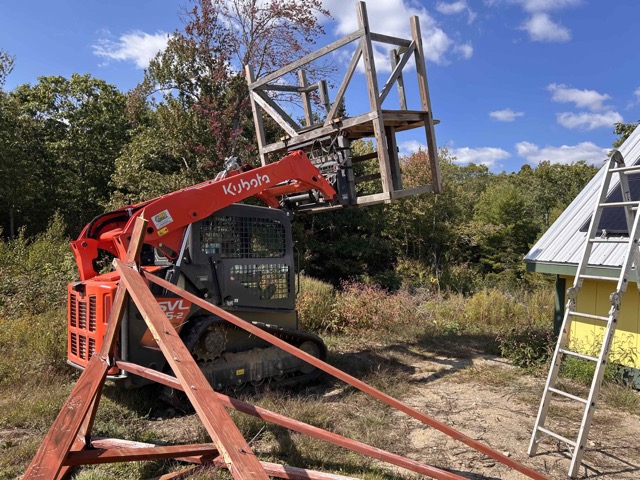 Off Grid Solar Farm Project in Waldoboro, September, 2025